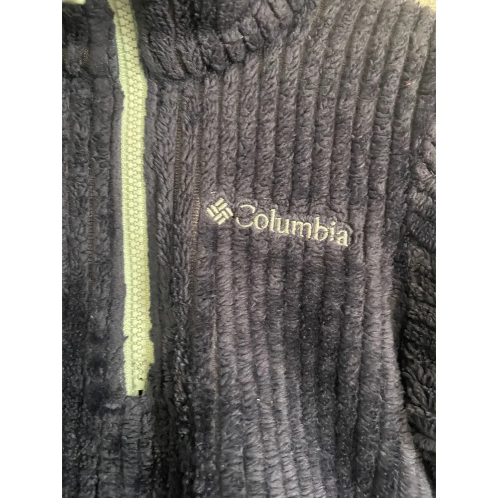 Columbia Fleece Pullover Kids Size S Blue Half Zip Mock‎ Neck Cozy 5 6